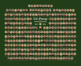 Rho Alpha Chapter Composite Photograph, 2013-2014