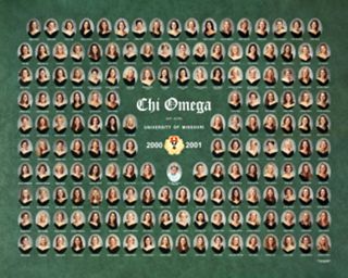 Rho Alpha Chapter Composite Photograph, 2000-2001