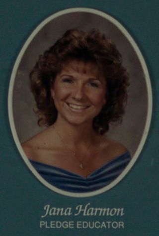 Rho Alpha Chapter Composite Detail, Jana Harmon, 1986-1987