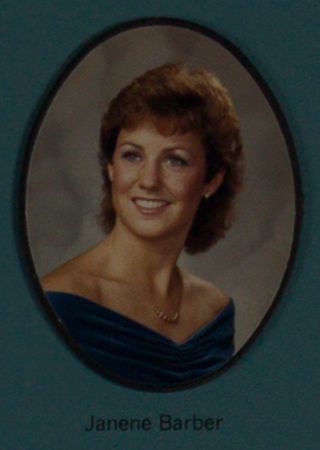 Rho Alpha Chapter Composite Detail, Janene Barber, 1985-1986