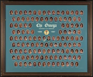 Rho Alpha Chapter Composite Photograph, 1986-1987