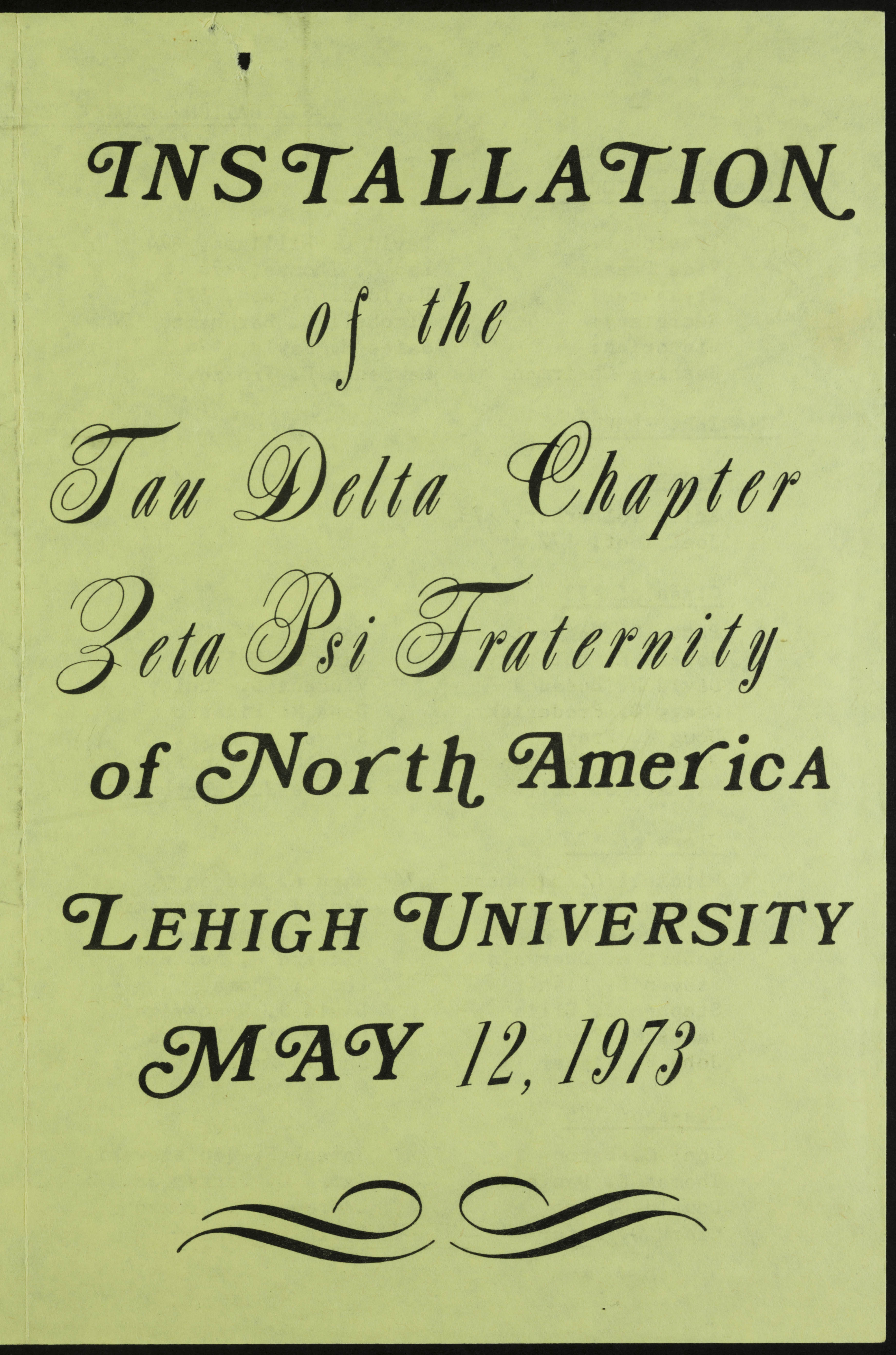 Tau Delta Chapter Founded