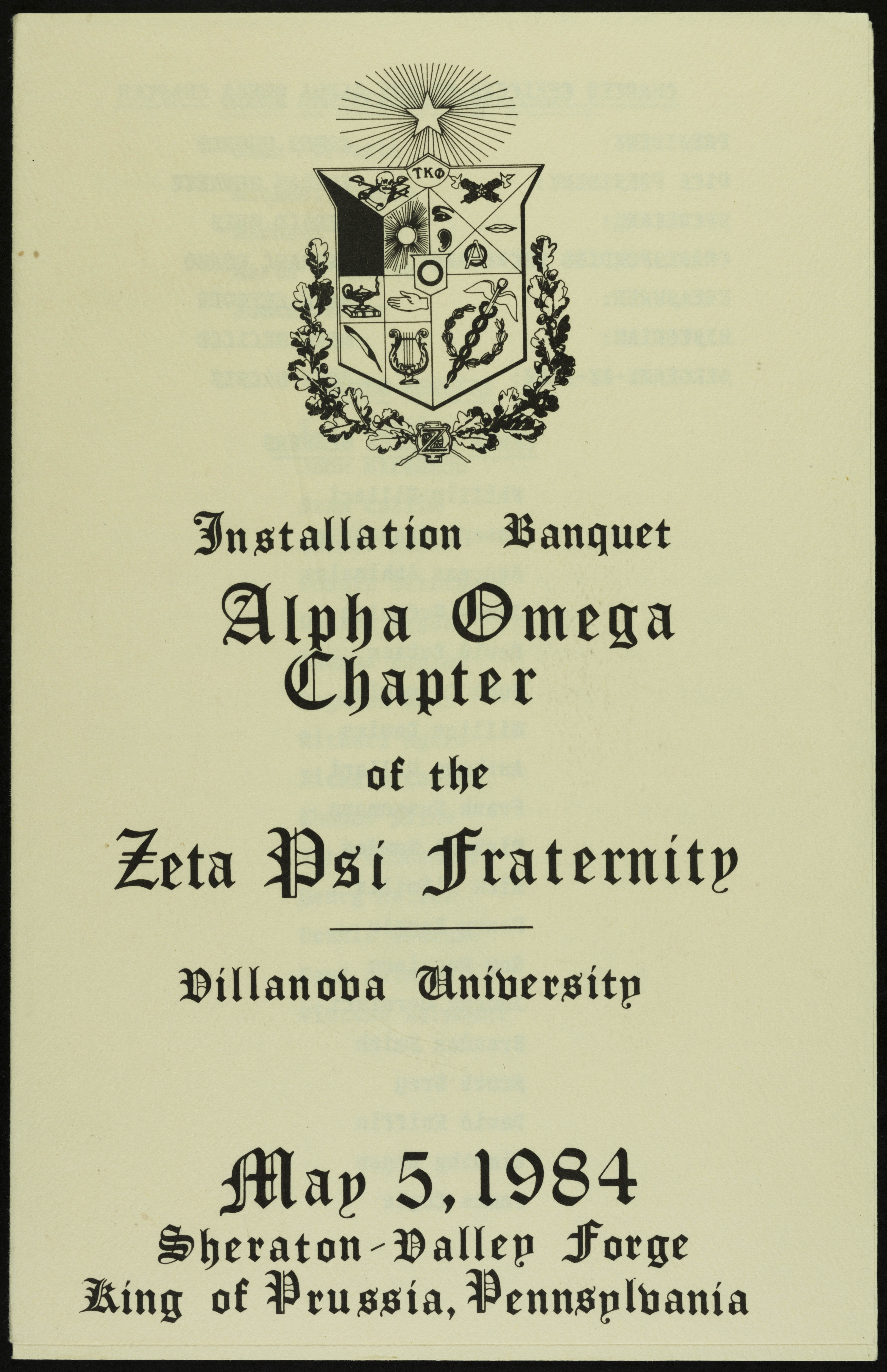 Alpha Omega Chapter Founded