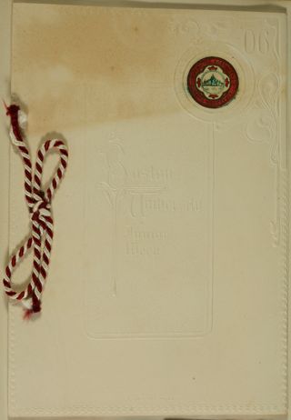 Class of 1906 Boston University Promenade Program, April 28, 1905