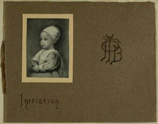 Delta Chapter Initiation Banquet Program, October 31, 1903