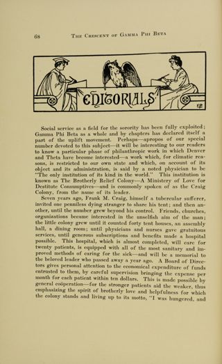 Editorials, January 1916