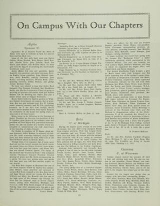 On Campus With Our Chapters: Alpha, Syracuse U., December 1949