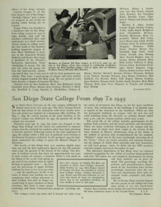 San Diego State College From 1899 to 1949
