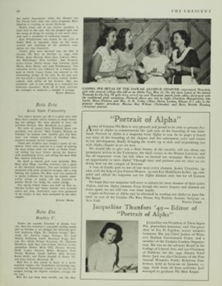 On Campus With Our Chapters: Beta Zeta, Kent State University, December 1949