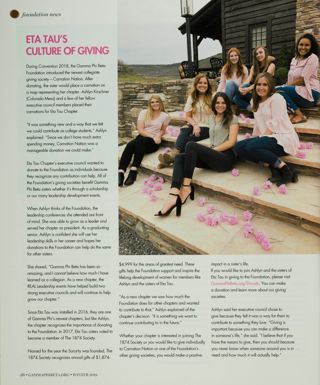 Eta Tau's Culture of Giving