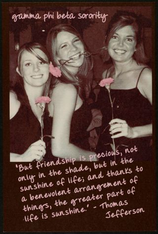 Gamma Phi Beta Extension Recruitment at TCU Postcard, c. 2007