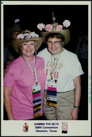 Cinda Lucas and Ruth Seeler at Confirmed Conventioneers Dinner Photograph, 2000