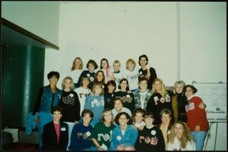 Beta Omicron Chapter Collegiate and Alumnae Members at Fundraiser Photograph