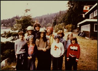 Counselors With Sechelt Campers Group Photograph