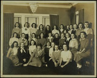Alpha Theta New Members Photograph, Fall 1948