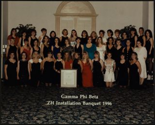 Zeta Eta Chapter Installation Banquet Photograph, 1996