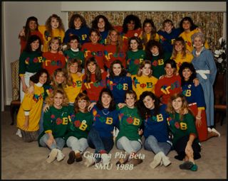 Alpha Xi Chapter Group Photograph, 1988