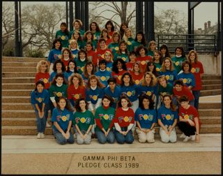 Epsilon Mu New Member Class Photograph, March 1989