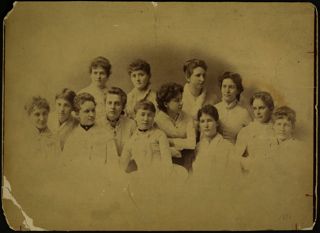 Beta Chapter Charter and Early Members Cabinet Card, 1886