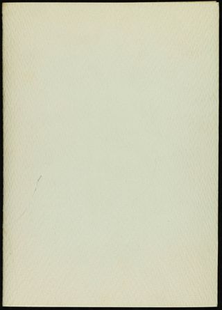 Delta Chapter Banquet Program, April 30, 1907