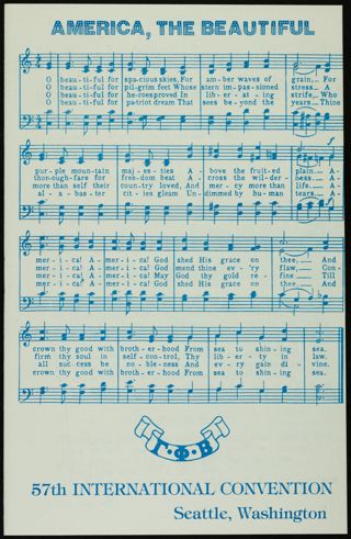 57th International Convention Songbook, June 20-23, 1976