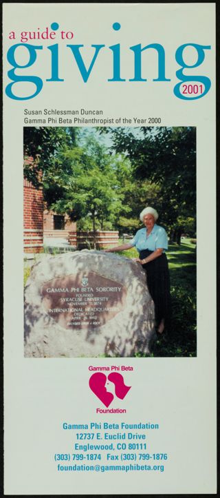 A Guide to Giving Brochure, 2001