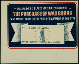 Purchase of War Bonds Decal