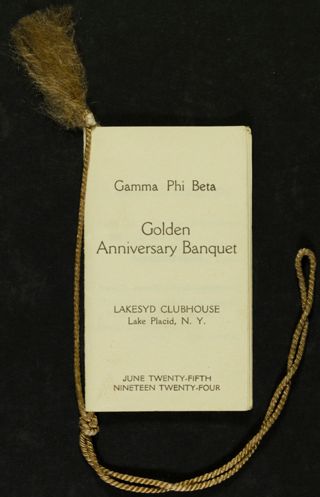 Golden Anniversary Banquet Program, June 25, 1924