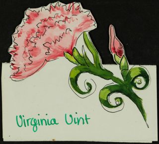Virginia Vint Place Card, 1950