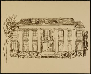 Alpha Xi Chapter House Restoration Celebration Invitation and Envelope, February 10, 1974