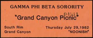 1982 Convention Event Tickets, July 29-31, 1982