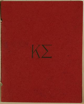 Kappa Sigma Dance in Honor of Gamma Phi Beta Dance Card, November 12