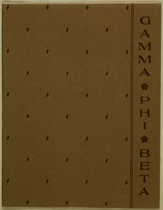 The Annual Initiation of Delta of Gamma Phi Beta Program, November 19, 1904