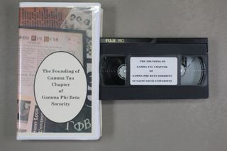 The Founding of Gamma Tau Chapter of Gamma Phi Beta Sorority VHS Tape, November 11, 1997