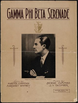Gamma Phi Beta Serenade, 1933