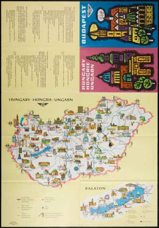 Hungary Hongrie Ungarn Pamphlet, 1960s