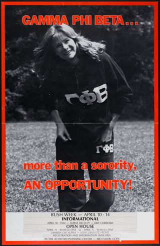 Gamma Phi Beta...More than a Sorority, An Opportunity! Flier, 1991