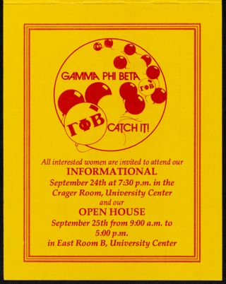 Gamma Phi Beta Catch It! Flier 2
