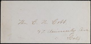 Minnie Bingham to Charles Cobb Letter, April 20, 1876