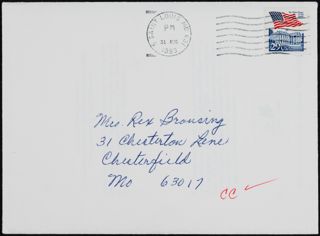 Marion to Ann Card, August 31, 1993