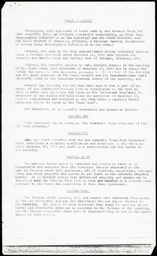 Trust Agreement, December 17, 1965