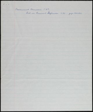 Prominent Members Note