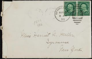 Helen Louise Martin to Harriet N. Miller Letter, January 31, 1899