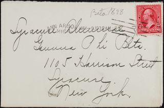 Lenore Yeager to Sister in Gamma Phi Letter, May 9, 1898