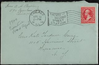 Alice Preble to Kate I. Cooke Letter, April 18, 1900