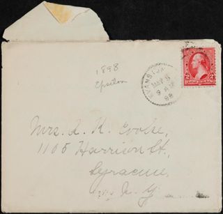 Grace Adele Laslier to Sisters Letter, May 8, 1898