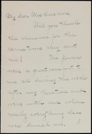 Mary Corinne Lewis to Minnie Dinsmore Letter, c. 1896