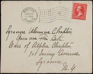 Katharine Aldrich Whiting to Sisters of Syracuse Letter, February 20, 1899