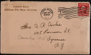 Elizabeth P. Putnam to Kate I. Cooke Letter, October 13, 1905