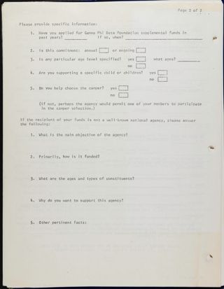 Gamma Phi Beta Children's Camp Scrapbook, Page 48